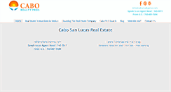 Desktop Screenshot of caborealtypros.com